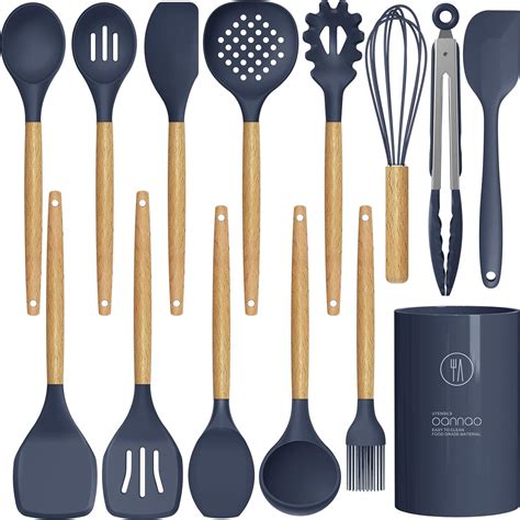 14 Pcs Silicone Cooking Utensils Kitchen Utensil Set.